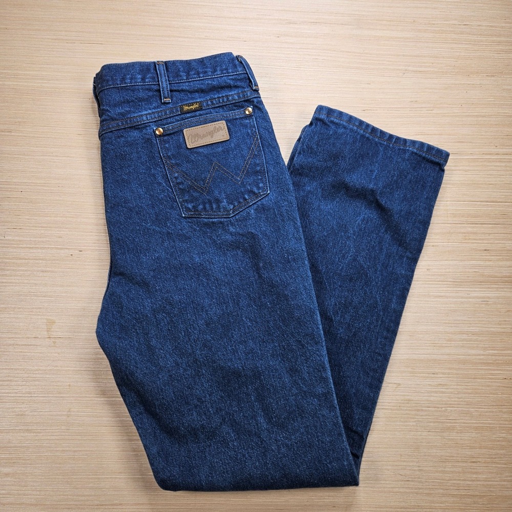 Wrangler Cowboy Cut Slim Fit Jeans Men 40x34 Blue 936DEN Denim Pants
